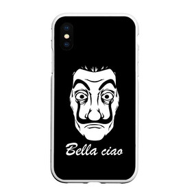 Чехол для iPhone XS Max матовый с принтом Bella Ciao (Z) в Кировске, Силикон | Область печати: задняя сторона чехла, без боковых панелей | bella ciao | ciao | el profesor | la casa de papel | netflix | profesor | resistencia | берлин | бумажный дом | лиссабон | профессор | сальва | токио