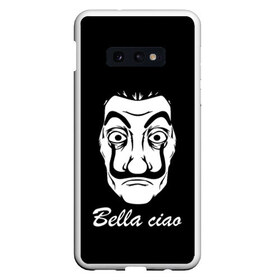 Чехол для Samsung S10E с принтом Bella Ciao (Z) в Кировске, Силикон | Область печати: задняя сторона чехла, без боковых панелей | Тематика изображения на принте: bella ciao | ciao | el profesor | la casa de papel | netflix | profesor | resistencia | берлин | бумажный дом | лиссабон | профессор | сальва | токио