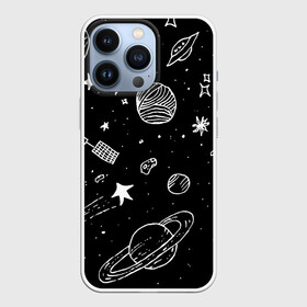 Чехол для iPhone 13 Pro с принтом Cosmos в Кировске,  |  | comet | cosmos | moon | planet | satellite | saturn | space | star | weightlessness | звезда | комета | космос | луна | невесомость | планета | сатурн | спутник