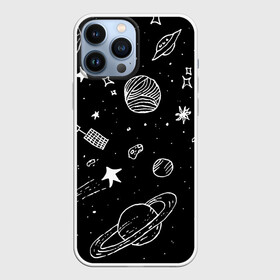 Чехол для iPhone 13 Pro Max с принтом Cosmos в Кировске,  |  | comet | cosmos | moon | planet | satellite | saturn | space | star | weightlessness | звезда | комета | космос | луна | невесомость | планета | сатурн | спутник