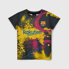 Детская футболка 3D с принтом FC Barcelona | La Liga pre-match shirt (2021) в Кировске, 100% гипоаллергенный полиэфир | прямой крой, круглый вырез горловины, длина до линии бедер, чуть спущенное плечо, ткань немного тянется | 0x000000123 | barca | barcelona | fcb | messi | барса | барселона | месси | фкб