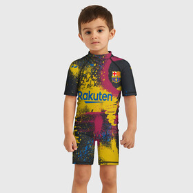 Детский купальный костюм 3D с принтом FC Barcelona | La Liga pre match shirt (2021) в Кировске, Полиэстер 85%, Спандекс 15% | застежка на молнии на спине | 0x000000123 | barca | barcelona | fcb | messi | барса | барселона | месси | фкб