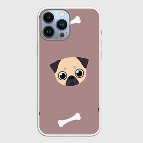 Чехол для iPhone 13 Pro Max с принтом Мопсины мордашки в Кировске,  |  | Тематика изображения на принте: арт | мопс | мопсы | морды | рисунок | собака | собаки