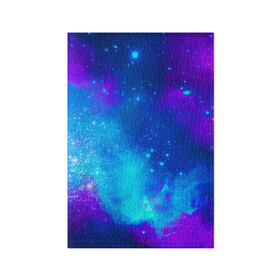 Обложка для паспорта матовая кожа с принтом Космос в Кировске, натуральная матовая кожа | размер 19,3 х 13,7 см; прозрачные пластиковые крепления | Тематика изображения на принте: астроном | бесконечность | вселенная | звезда | звезды | комета | космонавт | космос | море | небо | неон | пальма | планета