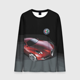 Мужской лонгслив 3D с принтом Alfa Romeo в Кировске, 100% полиэстер | длинные рукава, круглый вырез горловины, полуприлегающий силуэт | alfa romeo | car | italy | motorsport | prestige | автоспорт | альфа ромео | италия | престиж