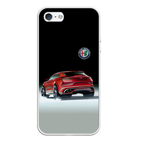 Чехол для iPhone 5/5S матовый с принтом Alfa Romeo в Кировске, Силикон | Область печати: задняя сторона чехла, без боковых панелей | alfa romeo | car | italy | motorsport | prestige | автоспорт | альфа ромео | италия | престиж