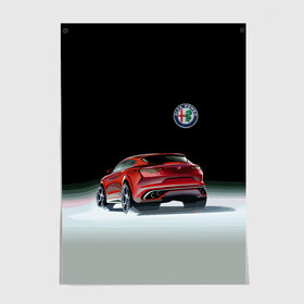 Постер с принтом Alfa Romeo в Кировске, 100% бумага
 | бумага, плотность 150 мг. Матовая, но за счет высокого коэффициента гладкости имеет небольшой блеск и дает на свету блики, но в отличии от глянцевой бумаги не покрыта лаком | alfa romeo | car | italy | motorsport | prestige | автоспорт | альфа ромео | италия | престиж