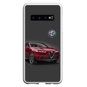 Чехол для Samsung Galaxy S10 с принтом Alfa Romeo в Кировске, Силикон | Область печати: задняя сторона чехла, без боковых панелей | alfa romeo | car | italy | prestige | автомобиль | альфа ромео | италия | престиж