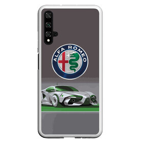 Чехол для Honor 20 с принтом Alfa Romeo motorsport в Кировске, Силикон | Область печати: задняя сторона чехла, без боковых панелей | alfa romeo | car | italy | motorsport | prestige | автоспорт | альфа ромео | италия | престиж