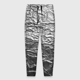 Мужские брюки 3D с принтом Фольга в Кировске, 100% полиэстер | манжеты по низу, эластичный пояс регулируется шнурком, по бокам два кармана без застежек, внутренняя часть кармана из мелкой сетки | защита от вышек | фольга