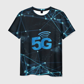 Мужская футболка 3D с принтом 5G Network в Кировске, 100% полиэфир | прямой крой, круглый вырез горловины, длина до линии бедер | 4g | 5g | 5g картинки | 5g мемы | 5g рисунок | internet | network | print | speed | плакат | пнг | постер | против 5g