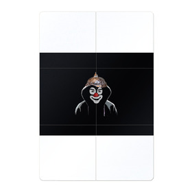 Магнитный плакат 2Х3 с принтом Клоун в шапочке в Кировске, Полимерный материал с магнитным слоем | 6 деталей размером 9*9 см | 5g вышки | клоун | связь | фобия | фольга