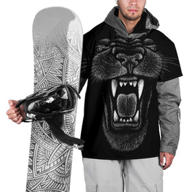 Накидка на куртку 3D с принтом Черная пантера в Кировске, 100% полиэстер |  | big | black | cat | danger | jungle | king | leopard | panter | panther | picture | большая | большой | джунглей | джунгли | зубы | король | кот | кошка | леопард | мелками | опасная | опасный | охотник | пантера | пасть | рисунок | хищник | 