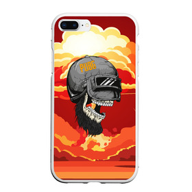 Чехол для iPhone 7Plus/8 Plus матовый с принтом PUBG Skull в Кировске, Силикон | Область печати: задняя сторона чехла, без боковых панелей | Тематика изображения на принте: action | battle | battleground | battlegrounds | chicken dinner | game | games | mmo | player | pubg | royal | royale | skull | spetcnaz | spetsnaz | steam | unknown | батл | баттл | в шлеме | игра | онлайн | роял | рояле | спецназ | спецназа | 