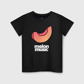Детская футболка хлопок с принтом MELON MUSIC в Кировске, 100% хлопок | круглый вырез горловины, полуприлегающий силуэт, длина до линии бедер | mayot | melon | music | seemee | yungway | вэй | дыни | майот | мелон | мьюзик | сими | янг | янгвэй