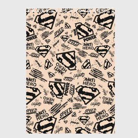 Скетчбук с принтом Find your power в Кировске, 100% бумага
 | 48 листов, плотность листов — 100 г/м2, плотность картонной обложки — 250 г/м2. Листы скреплены сверху удобной пружинной спиралью | Тематика изображения на принте: man | steel | superman | vdzajul | супермен | супермэн