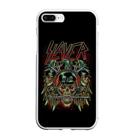 Чехол для iPhone 7Plus/8 Plus матовый с принтом Slayer в Кировске, Силикон | Область печати: задняя сторона чехла, без боковых панелей | kerry king | musical group | repentless | slayer | tom araya | метал | том арайа | трэш