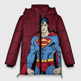 Женская зимняя куртка 3D с принтом I am your Superman в Кировске, верх — 100% полиэстер; подкладка — 100% полиэстер; утеплитель — 100% полиэстер | длина ниже бедра, силуэт Оверсайз. Есть воротник-стойка, отстегивающийся капюшон и ветрозащитная планка. 

Боковые карманы с листочкой на кнопках и внутренний карман на молнии | man | steel | superman | vdzajul | супермен | супермэн