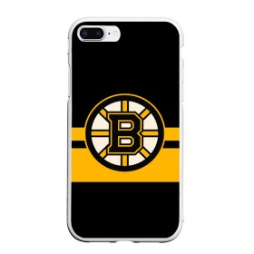 Чехол для iPhone 7Plus/8 Plus матовый с принтом BOSTON BRUINS NHL в Кировске, Силикон | Область печати: задняя сторона чехла, без боковых панелей | black | boston | bruins | hockey | ice | logo | nhl | sport | usa | бостон | брюинз | логотип | нхл | спорт | хоккей
