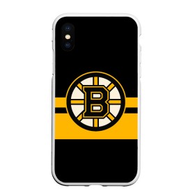 Чехол для iPhone XS Max матовый с принтом BOSTON BRUINS NHL в Кировске, Силикон | Область печати: задняя сторона чехла, без боковых панелей | black | boston | bruins | hockey | ice | logo | nhl | sport | usa | бостон | брюинз | логотип | нхл | спорт | хоккей