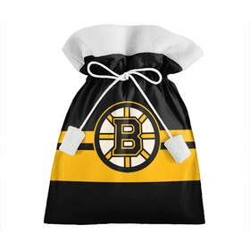 Подарочный 3D мешок с принтом BOSTON BRUINS NHL в Кировске, 100% полиэстер | Размер: 29*39 см | Тематика изображения на принте: black | boston | bruins | hockey | ice | logo | nhl | sport | usa | бостон | брюинз | логотип | нхл | спорт | хоккей