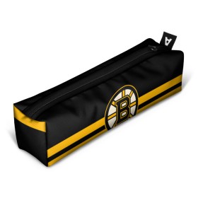 Пенал 3D с принтом BOSTON BRUINS NHL в Кировске, 100% полиэстер | плотная ткань, застежка на молнии | black | boston | bruins | hockey | ice | logo | nhl | sport | usa | бостон | брюинз | логотип | нхл | спорт | хоккей