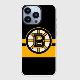 Чехол для iPhone 13 Pro с принтом BOSTON BRUINS NHL в Кировске,  |  | black | boston | bruins | hockey | ice | logo | nhl | sport | usa | бостон | брюинз | логотип | нхл | спорт | хоккей