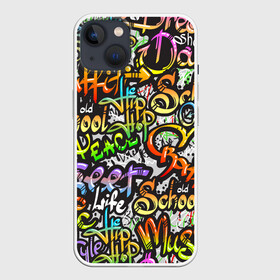 Чехол для iPhone 13 с принтом Уличные граффити в Кировске,  |  | Тематика изображения на принте: 1990 | 1990 е | 1990е | 90 е | 90е | crazy | dance | graffiti | graffity | hip hop | life | music | old school | oldschool | rap | street | style | west coast | безумные | графити | граффити | девяностые | классика | мир | музыка | олдскул | реп