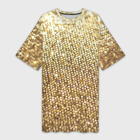 Платье-футболка 3D с принтом Блёстки в Кировске,  |  | блеск | блёстки | блестяшки | золото