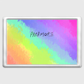 Магнит 45*70 с принтом PARAMORE в Кировске, Пластик | Размер: 78*52 мм; Размер печати: 70*45 | Тематика изображения на принте: paramore | rock | twilight | парамор | рок | сумерки | хейли уильямс