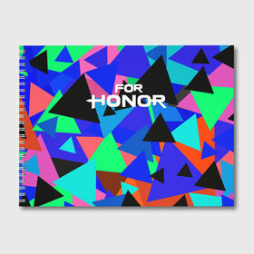 Альбом для рисования с принтом FOR HONOR в Кировске, 100% бумага
 | матовая бумага, плотность 200 мг. | for honor | game | за честь | игра | онор | фор хонор