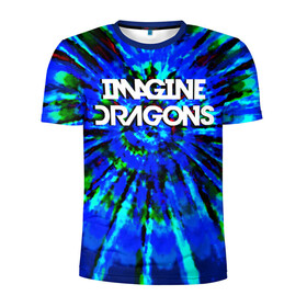 Мужская футболка 3D спортивная с принтом IMAGINE DRAGONS в Кировске, 100% полиэстер с улучшенными характеристиками | приталенный силуэт, круглая горловина, широкие плечи, сужается к линии бедра | dan reynolds | imagine dragons | rock | дэн рейнольдс | рок