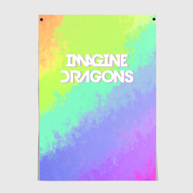 Постер с принтом IMAGINE DRAGONS в Кировске, 100% бумага
 | бумага, плотность 150 мг. Матовая, но за счет высокого коэффициента гладкости имеет небольшой блеск и дает на свету блики, но в отличии от глянцевой бумаги не покрыта лаком | dan reynolds | imagine dragons | rock | дэн рейнольдс | рок