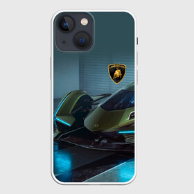 Чехол для iPhone 13 mini с принтом Lamborghini в Кировске,  |  | bolide | car | italy | lamborghini | motorsport | power.prestige | автомобиль | автоспорт | болид | италия | ламборгини | мощь | престиж