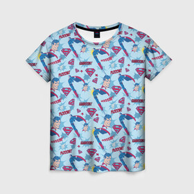 Женская футболка 3D с принтом Plooow! в Кировске, 100% полиэфир ( синтетическое хлопкоподобное полотно) | прямой крой, круглый вырез горловины, длина до линии бедер | man | steel | superman | vdzajul | супермен | супермэн