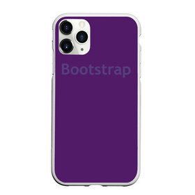 Чехол для iPhone 11 Pro Max матовый с принтом Bootstrap в Кировске, Силикон |  | Тематика изображения на принте: cmyk | css | design | designer | html | illustratork | photoshop | rgb | дезигнер | дизайн | дизанер | ргб