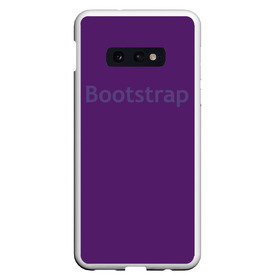 Чехол для Samsung S10E с принтом Bootstrap в Кировске, Силикон | Область печати: задняя сторона чехла, без боковых панелей | Тематика изображения на принте: cmyk | css | design | designer | html | illustratork | photoshop | rgb | дезигнер | дизайн | дизанер | ргб