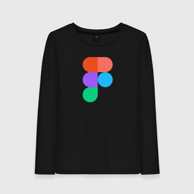 Женский лонгслив хлопок с принтом Figma в Кировске, 100% хлопок |  | cmyk | design | designer | illustrator | photoshop | rgb | дезигнер | дизайн | дизанер | ргб