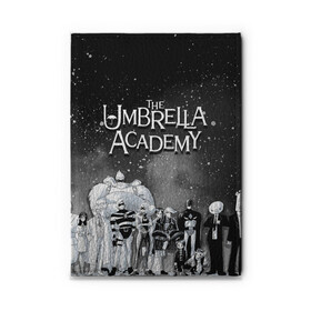 Обложка для автодокументов с принтом The Umbrella Academy в Кировске, натуральная кожа |  размер 19,9*13 см; внутри 4 больших “конверта” для документов и один маленький отдел — туда идеально встанут права | the umbrella academy | umbrella | академия амбрелла | амбрелла | герб | зонтик