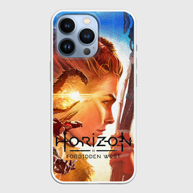 Чехол для iPhone 13 Pro с принтом Horizon Forbidden West в Кировске,  |  | aloy | guerrilla games | horizon forbidden west | hunt | zero dawn | горизонт | запретный запад | игры | нулевой рассвет | охота | элой