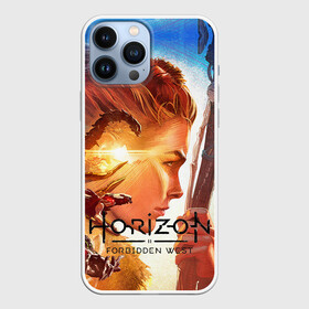 Чехол для iPhone 13 Pro Max с принтом Horizon Forbidden West в Кировске,  |  | aloy | guerrilla games | horizon forbidden west | hunt | zero dawn | горизонт | запретный запад | игры | нулевой рассвет | охота | элой