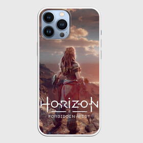 Чехол для iPhone 13 Pro Max с принтом Horizon Forbidden West в Кировске,  |  | aloy | guerrilla games | horizon forbidden west | hunt | zero dawn | горизонт | запретный запад | игры | нулевой рассвет | охота | элой