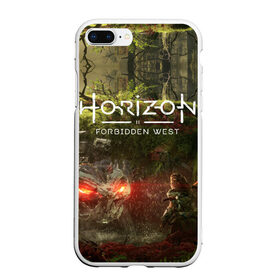 Чехол для iPhone 7Plus/8 Plus матовый с принтом Horizon Forbidden West в Кировске, Силикон | Область печати: задняя сторона чехла, без боковых панелей | aloy | guerrilla games | horizon forbidden west | hunt | zero dawn | горизонт | запретный запад | игры | нулевой рассвет | охота | элой