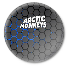Значок с принтом ARCTIC MONKEYS в Кировске,  металл | круглая форма, металлическая застежка в виде булавки | alex turner | arctic monkeys | rock | алекс тернер | арктик манкис | рок