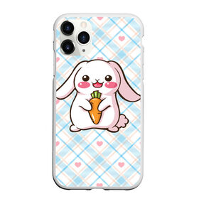 Чехол для iPhone 11 Pro Max матовый с принтом Милый зайка в Кировске, Силикон |  | веган | вегетарианец | животное | зайцы | зайчик | зайчонок | заяц | кролик | кроль | крольчонок | овощи | пушистик