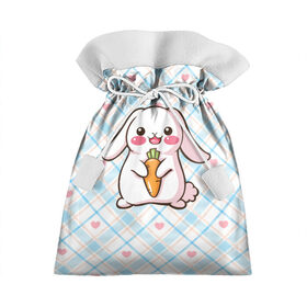 Подарочный 3D мешок с принтом Милый зайка в Кировске, 100% полиэстер | Размер: 29*39 см | веган | вегетарианец | животное | зайцы | зайчик | зайчонок | заяц | кролик | кроль | крольчонок | овощи | пушистик