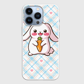 Чехол для iPhone 13 Pro с принтом Милый зайка в Кировске,  |  | веган | вегетарианец | животное | зайцы | зайчик | зайчонок | заяц | кролик | кроль | крольчонок | овощи | пушистик