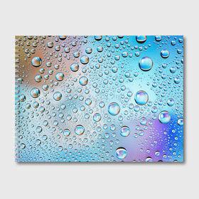 Альбом для рисования с принтом Капли голубой роса стекло вода в Кировске, 100% бумага
 | матовая бумага, плотность 200 мг. | вода | градиент | для всех | дождь | капли | летний | на каждый день | обычный | окно | поверхность | повседневный | размытость | роса | стекло