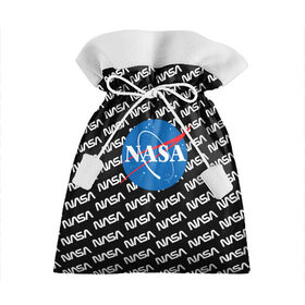 Подарочный 3D мешок с принтом NASA в Кировске, 100% полиэстер | Размер: 29*39 см | Тематика изображения на принте: logo | logo nasa | nasa | space | америка | арт | космос | лого | лого наса | логотип | логотип наса | наса | спэйс