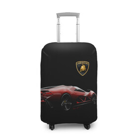 Чехол для чемодана 3D с принтом Lamborghini в Кировске, 86% полиэфир, 14% спандекс | двустороннее нанесение принта, прорези для ручек и колес | bolide | car | italy | lamborghini | motorsport | power.prestige | автомобиль | автоспорт | болид | италия | ламборгини | мощь | престиж
